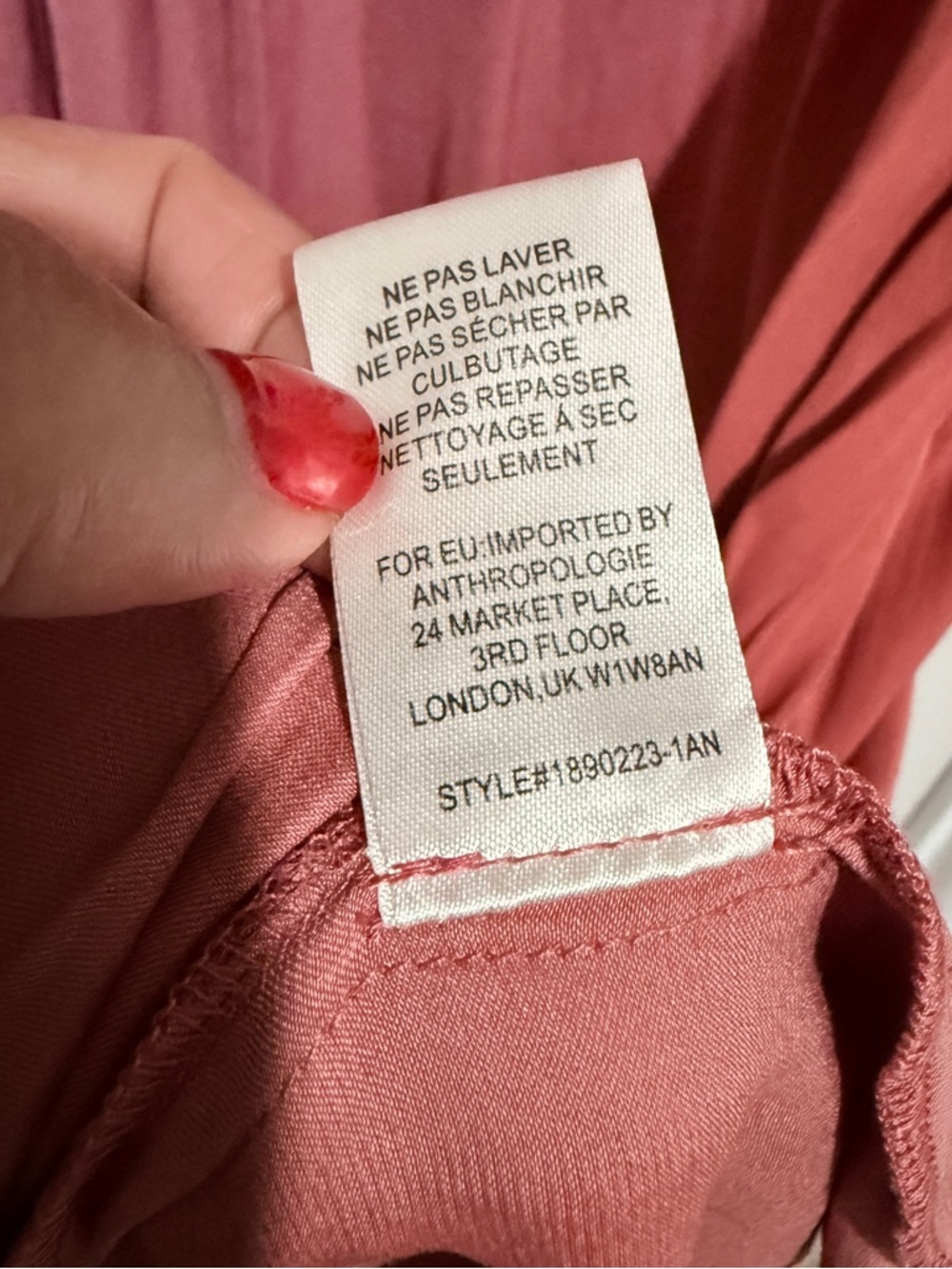 Current Air by Anthropologie Rose-Mauve Midi Dress with Ruffle Collar Size S - Picture 11 of 11
